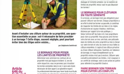 Borner son terrain et clôturer tranquille