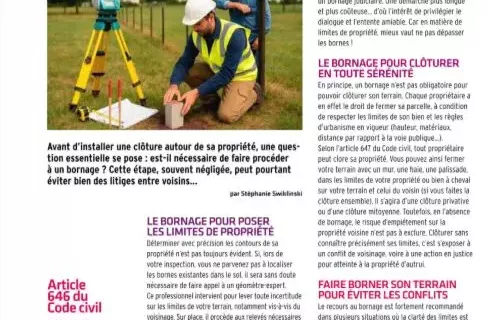 Borner son terrain et clôturer tranquille